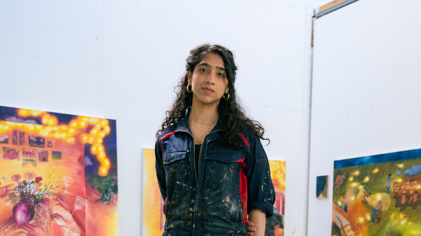 Shivangi Kalra schildert herinneringen aan India in eerste museale solotentoonstelling