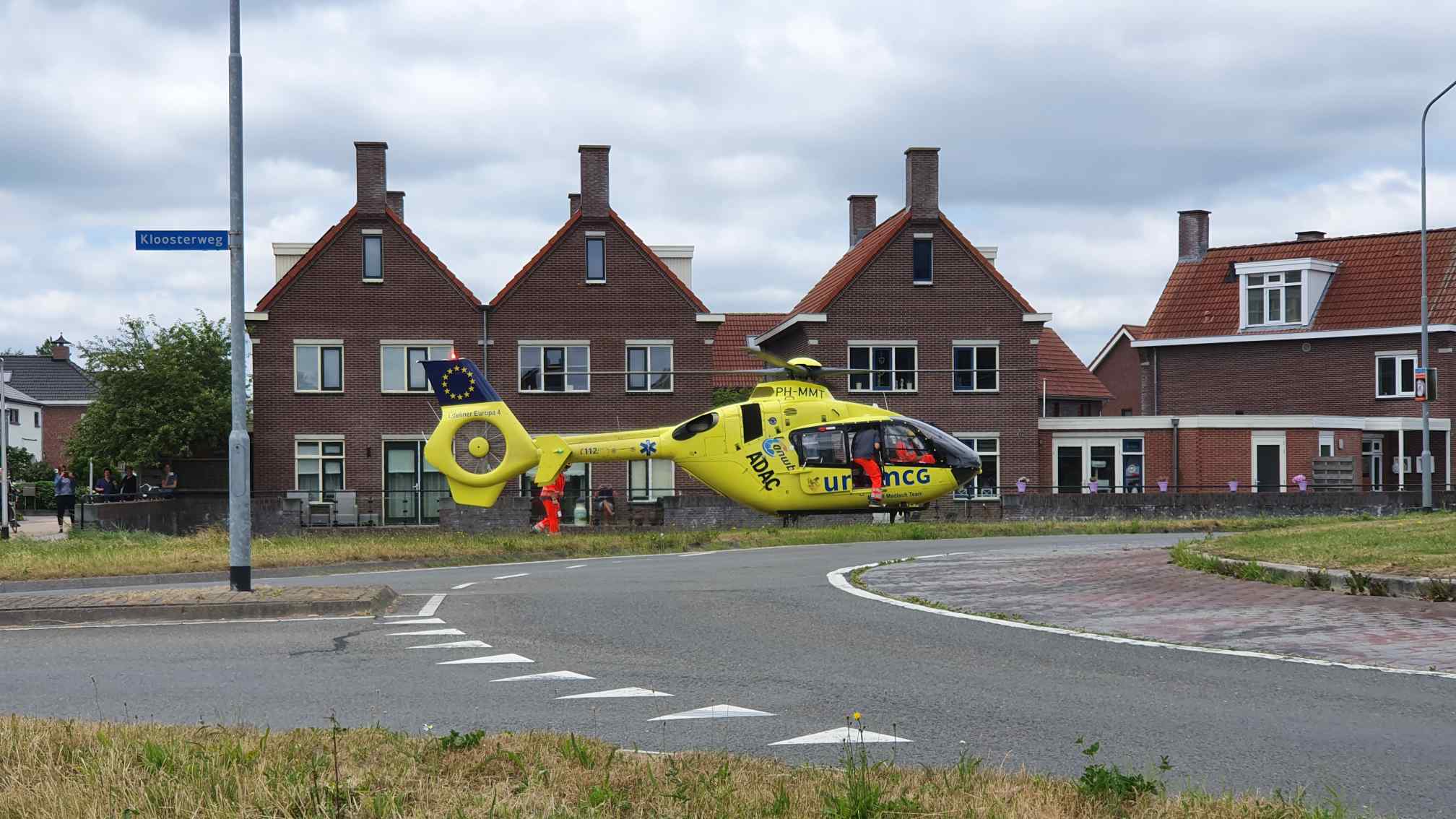 Traumahelikopter bij ernstig ongeval in Assen