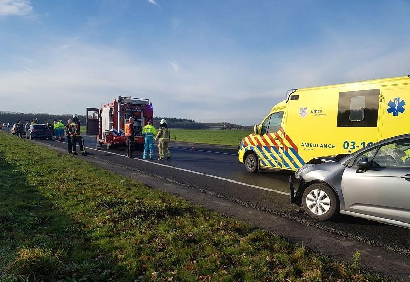 Aanrijding op A28 bij Beilen