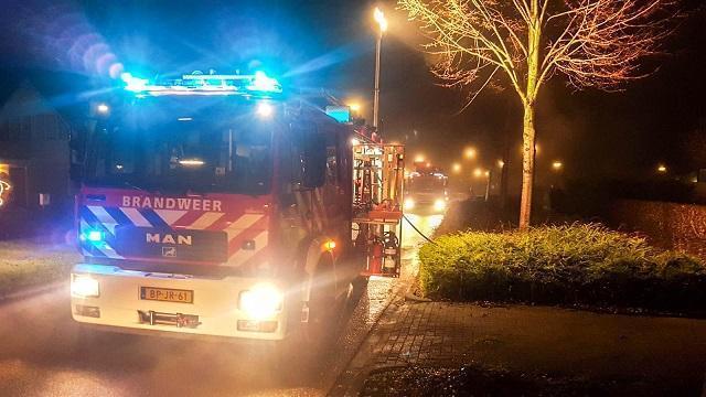 Brand in schoorsteen in Bovensmilde