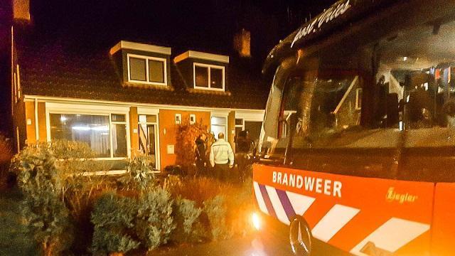 Woning in Tynaarlo vol rook door brand