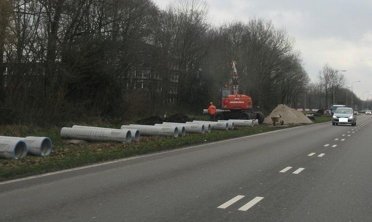 Aanleg fietspad Europaweg begonnen