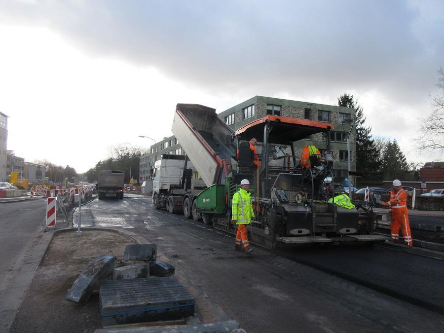 Asfalteerwerkzaamheden op Overcingellaan en busbaan