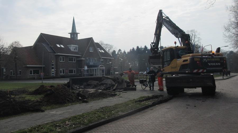 Aanleg fietspad Dennenweg gestart 