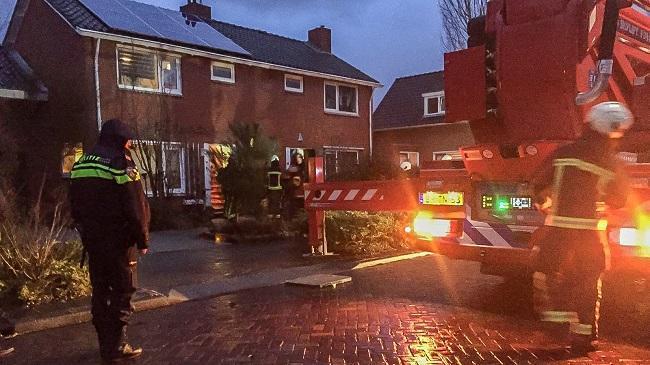 Schoorsteenbrand in woning Anreperstraat