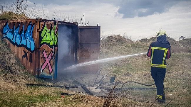 Opnieuw brand in container Kloosterveen