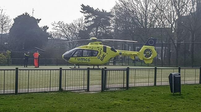 Traumahelikopter landt voor inzet in Baggelhuizen