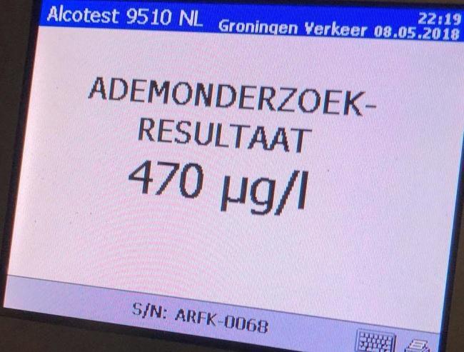 Alcoholmobilist uit Zuidlaren raakt rijbewijs kwijt