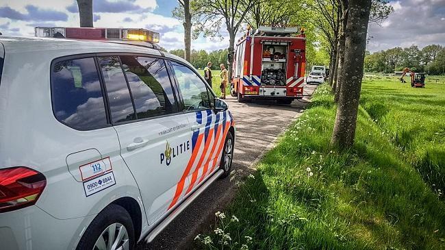 Peeloërweg tussen Marsdijk en Loon afgezet vanwege gaslekkage (Video)