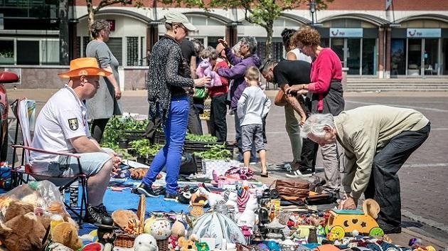 Tegenvallende opkomst kofferbakverkoop op Koopmansplein