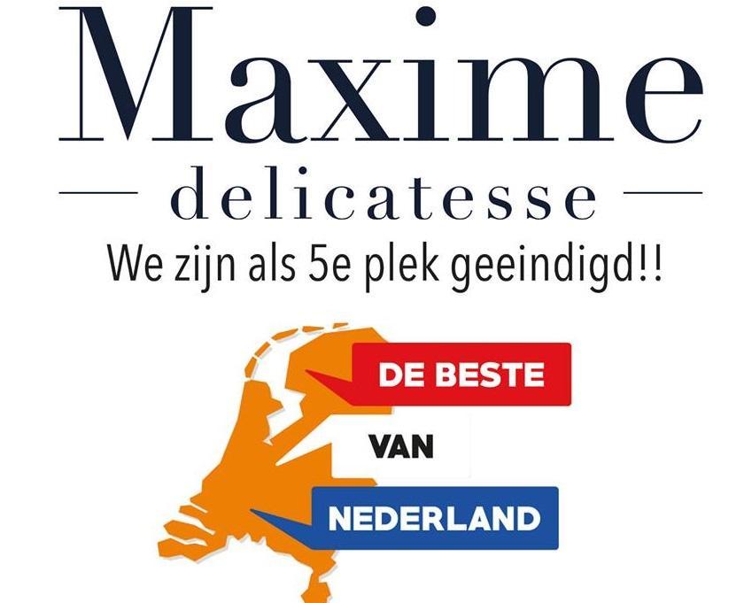 Maxime Delicatesse haalt 5e plaats van Nederland
