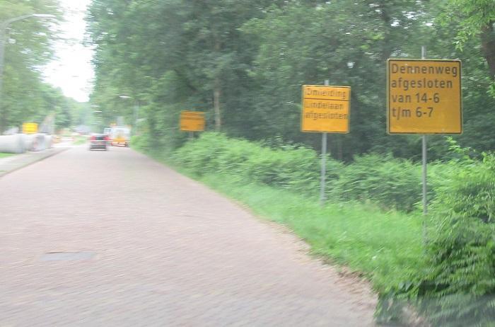 Dennenweg vanaf donderdag drie weken afgesloten