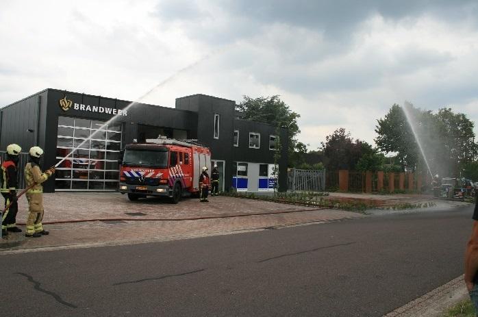 Eerbetoon aan omgekomen brandweerlieden