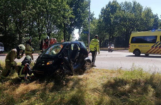 Gewonde bij ongeval tussen twee autos