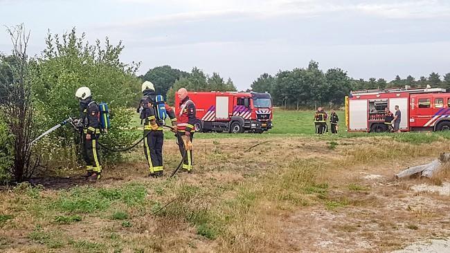 Natuurbrandje op bedrijventerrein Messchenveld