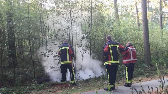 Brandweer Smilde blust brandje in Witten