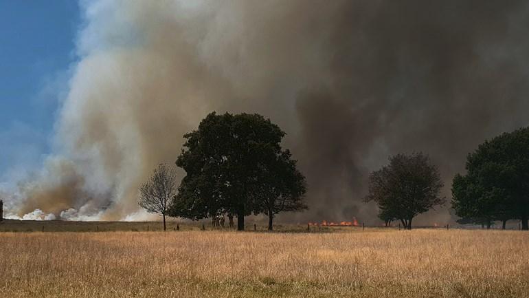 Defensie helikopter onderweg naar grote natuurbrand Wateren