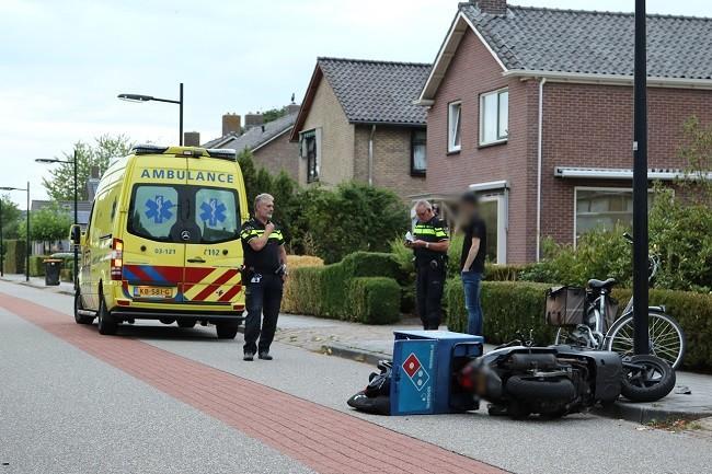 Maaltijdbezorger onderuit op Vaart Noordzijde