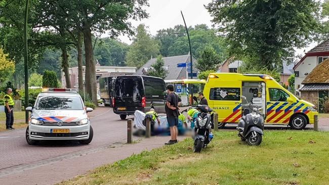 Scooterrijdster gewond bij ongeval