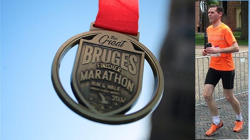 Erik Beukema loopt halve marathon in Brugge voor CS Riders