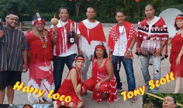 Optreden Native Indian show met Tony Scott tijdens Vredesweek