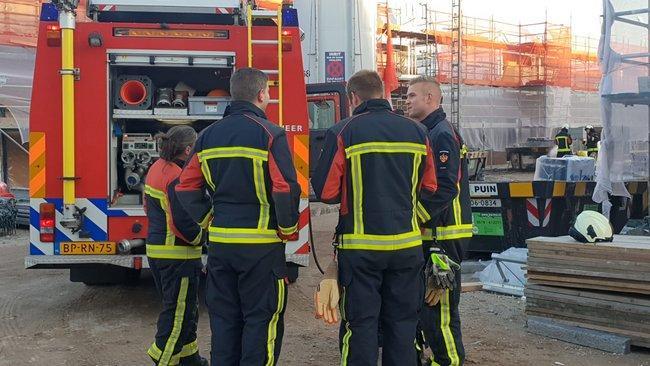 Brand op bouwplaats Vredeveldseiland Assen-Oost