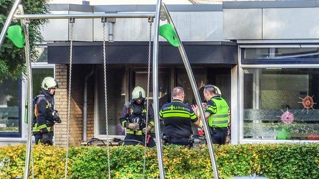 Brand bij dagcentrum Valkenhof in Noorderpark (Video)