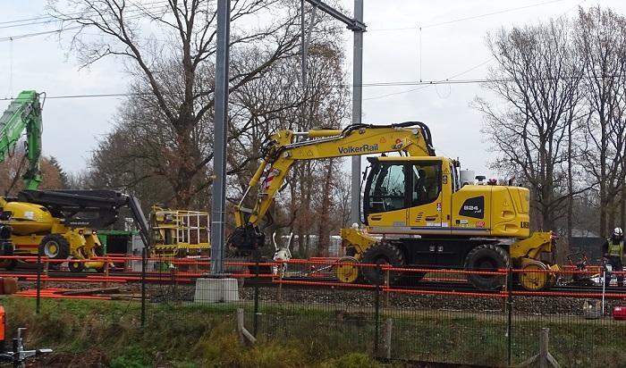 Volker Rail herstelt spoorlijn tunnel De Maten