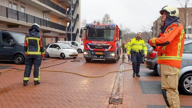 Brand in appartementencomplex in Assen (Video)