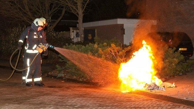 Container in Noorderpark gaat in vlammen op