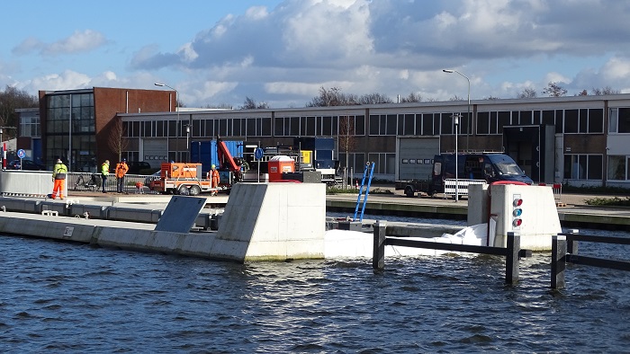 Reparatie lekkende sluisdeur Assen