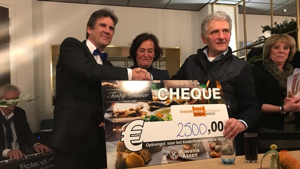 Kiwanis Tasty Dinner in Assen brengt 2.500 euro op