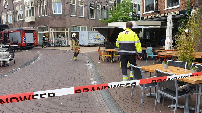 Kerkstraat afgezet wegens mogelijke gaslek