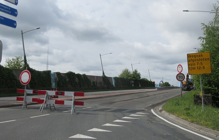 Europaweg west afgesloten voor verkeer