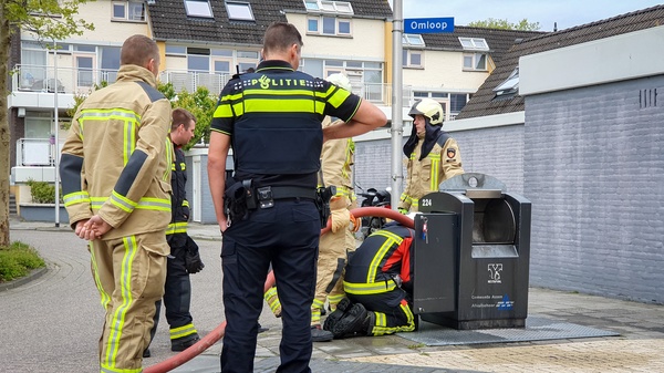 Containerbrand in centrum van Assen (Video)