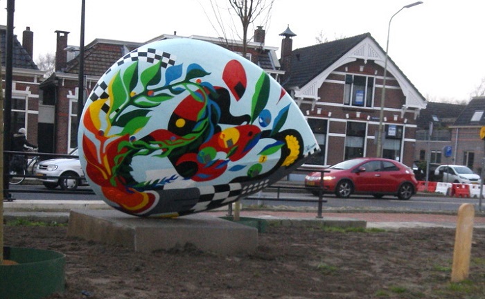 Diefstal TT-kunstwerk uit Assen ordinaire PR-stunt