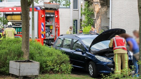 Brandweer in actie voor autobrand in Baggelhuizen