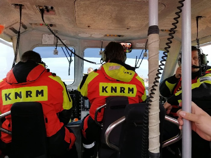 Asser reddingsbrigade bij oefening ontruiming Ferry-schip