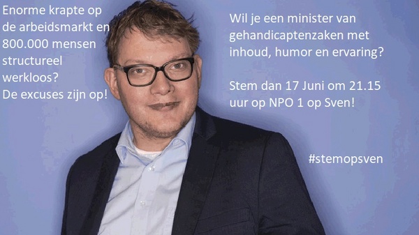 Wordt Assenaar Sven Romkes de Minister van Gehandicaptenzaken?
