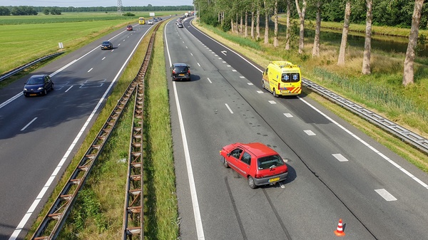 Gewonde bij ongeval op A28 bij Assen