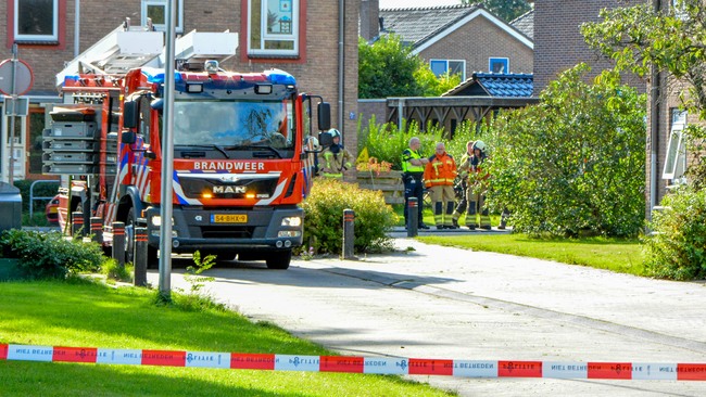 Gaslekkage bij sloopwoningen Noorderpark in Assen