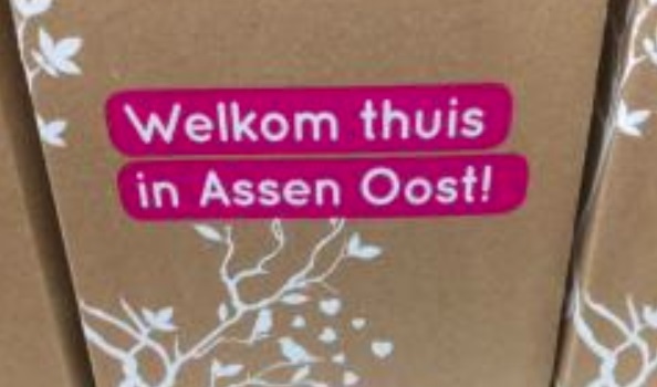 Welkomstpakketje voor nieuwe bewoners Waterhoen Vredeveldse eiland