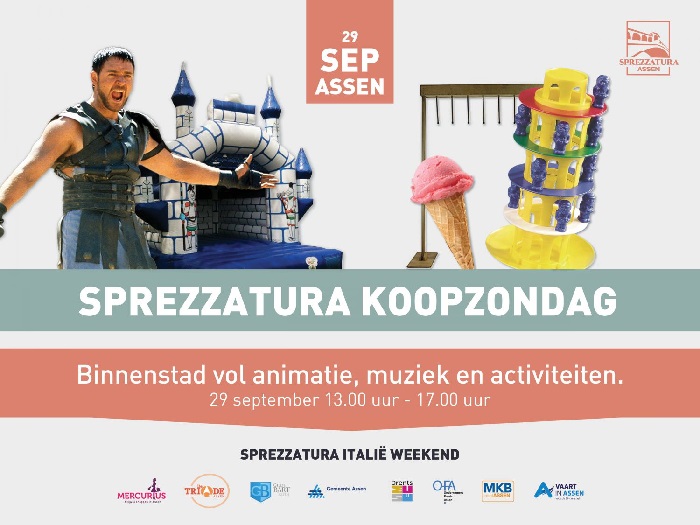 Programma Sprezzatura tijdens koopweekend in Assen bekend