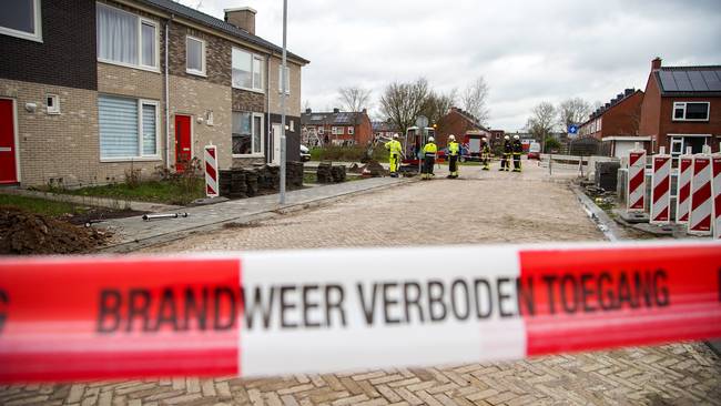 Straat in Assen lange tijd afgezet door gaslekkage