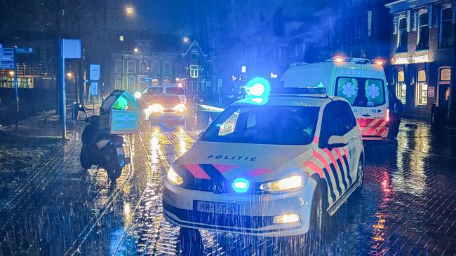 Aanrijding tussen scooterrijder en voetganger in Assen