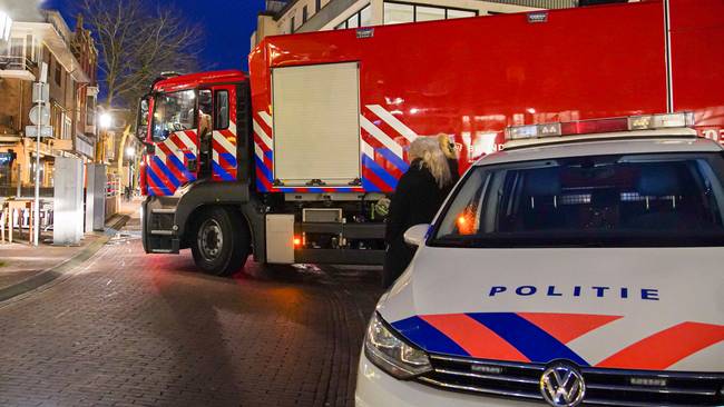 Brandweer in actie voor brandende terrasverwarmer