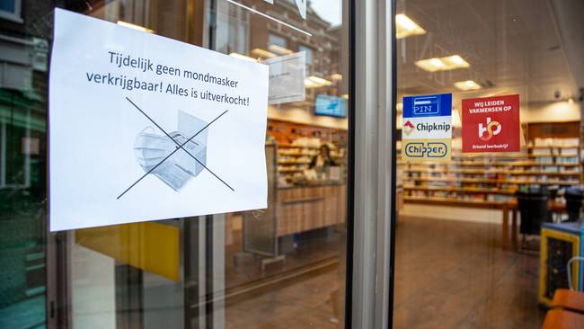 Mondkapjes al op veel plaatsen uitverkocht: ook in Assen