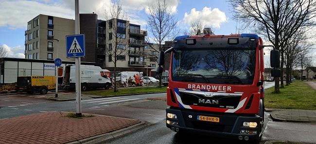 Straat afgesloten vanwege gaslek (Video)