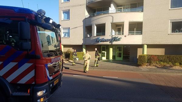 Melding van gaslek in flat Minervalaan Assen