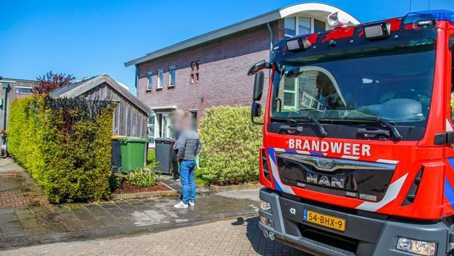 Brand in coniferenhaag Kloosterveen